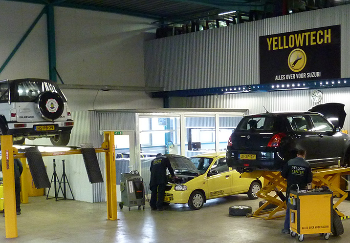 Onderhoud, reparaties en keuringen doe je bij onze werkplaats - Yellow Tech